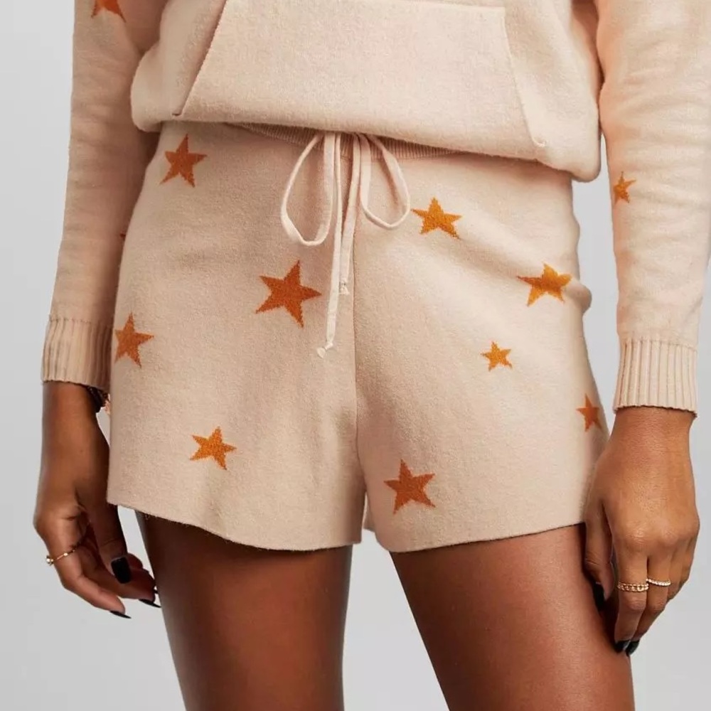 Bke Star Print Sweater Knit Short